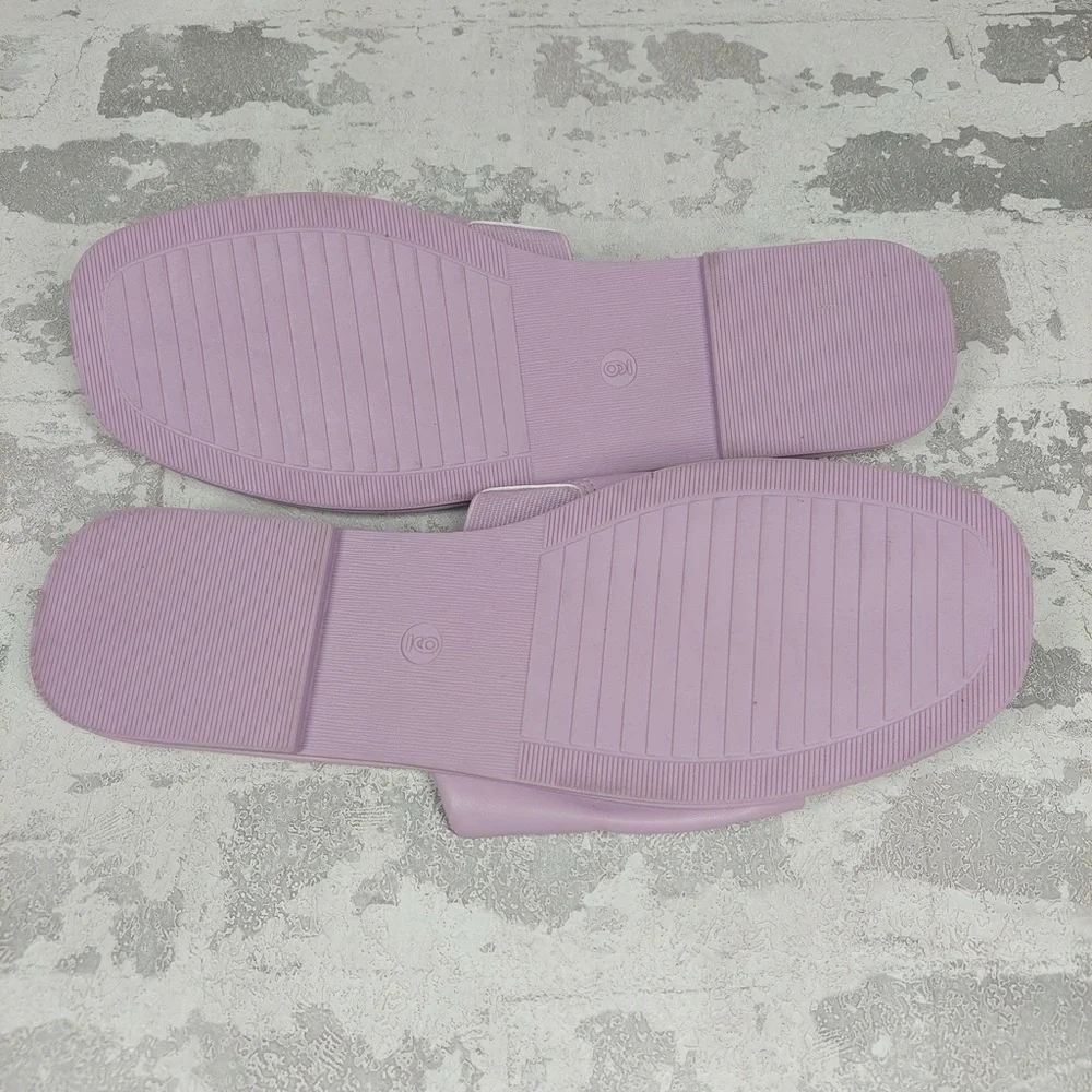 NEW Cushionaire Tudor Purple Summer Slide Flat Sandals H568 - Picture 7 of 12